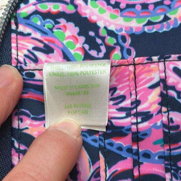 Lilly Pulitzer Tiki Palm Wristlet Clutch Smartphone Holder Credit Card Holder - Picture 8 of 11